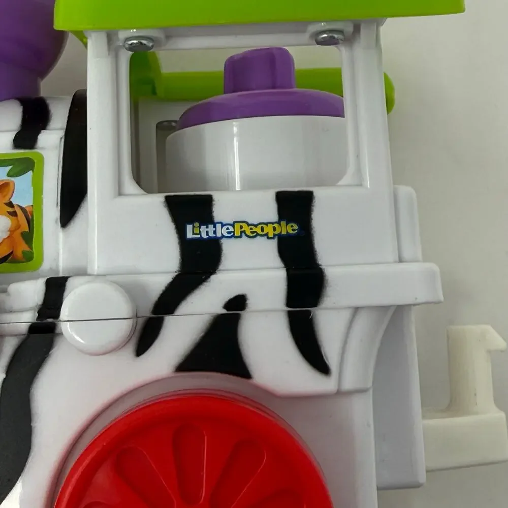 Fisher-Price Little People Musical Zoo Train 3 Cars 8 Animals Working Sounds